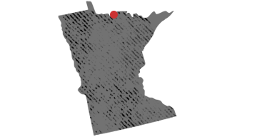Picture of Minnesota with job marked.
