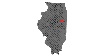 Picture of Illinois with job marked.